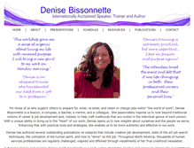 Tablet Screenshot of denisebissonnette.com